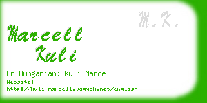 marcell kuli business card